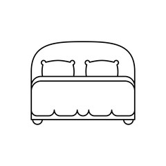 Bed room symbol icon vector illustration graphic design