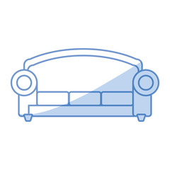 Sofa furniture symbol icon vector illustration graphic design