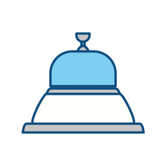 Hotel ring bell icon vector illustration graphic design