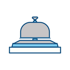 Hotel ring bell icon vector illustration graphic design