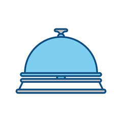 Hotel ring bell icon vector illustration graphic design