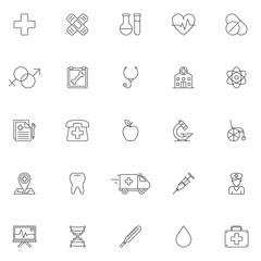 Medicine and Healthcare Icons