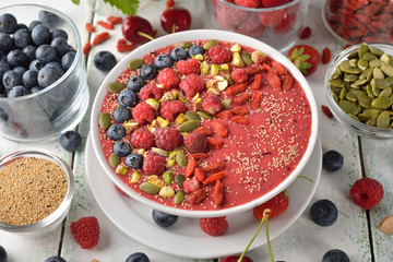 Dietary smoothies with berries