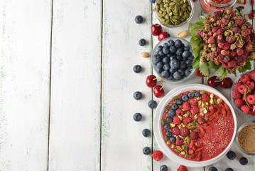 Dietary smoothies with berries