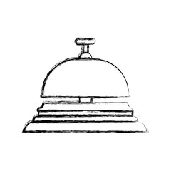Hotel ring bell icon vector illustration graphic design