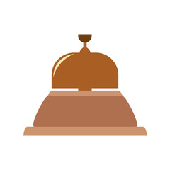 Hotel ring bell icon vector illustration graphic design
