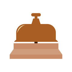 Hotel ring bell icon vector illustration graphic design