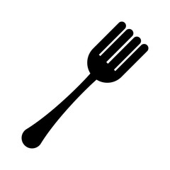 Covered fork symbol icon vector graphic design