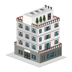 Building hotel tourism icon vector illustration graphic design