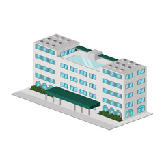 Building hotel tourism icon vector illustration graphic design