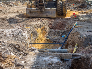 Baustelle Straßenbau