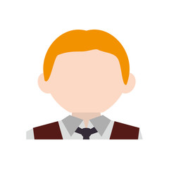 Waiter man cartoon icon vector illustration graphic design