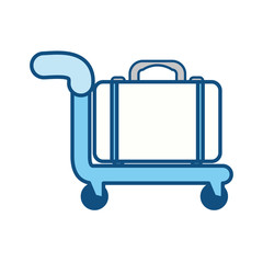 travel bag symbol icon vector illustration graphic design
