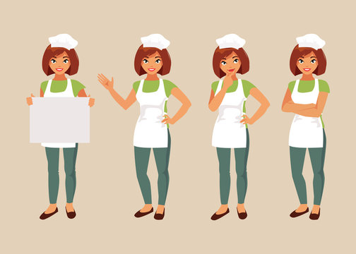 Woman cook set