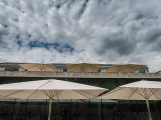 Fototapeta premium Cafe at the Royal Maritime Museum in Greenwich Village, London