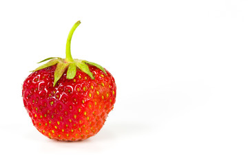 fresh strawberry isolated on white background