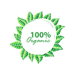 Green Eco concept - 100% natural.