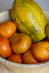 Papaya and tangerines