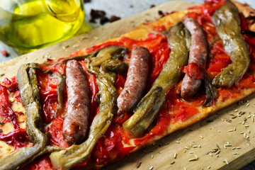 coca de recapte, catalan savory cake similar to pizza