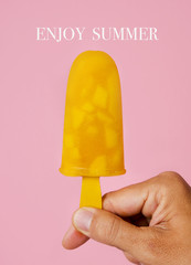 ice pop and text enjoy summer