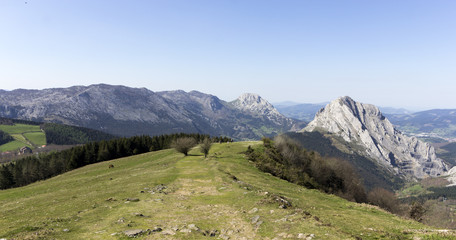 Fototapeta premium landscape in the mounts of bizkaia