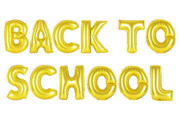 back to school, gold color