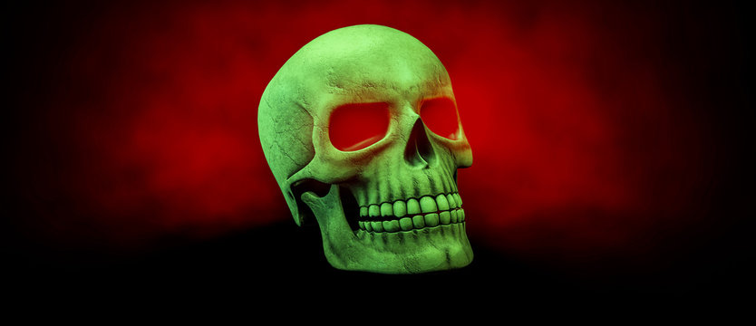 Totenkopf Motiv für Halloween