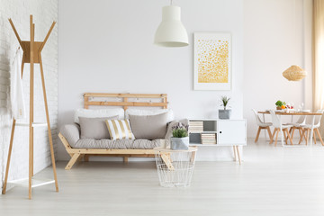 Modern wooden sofa