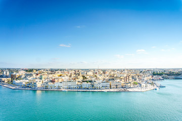 Fototapeta na wymiar Aerial panorama of Brindisi, Puglia, Italy