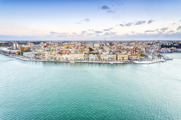 Aerial panorama of Brindisi, Puglia, Italy