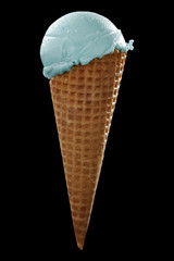 saved path photo and ice cream on black space 
