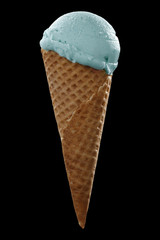 saved path photo and ice cream on black space 