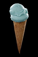 saved path photo and ice cream on black space 