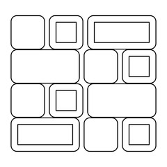 Tile   the black color icon .