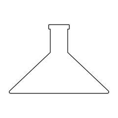 Flask   the black color icon .