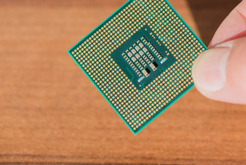 Computer CPU in der Nahaufnahme 