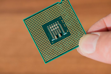 Computer CPU in der Nahaufnahme 