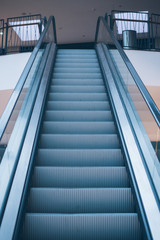 Escalator in mall