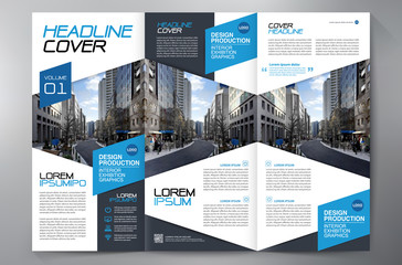 Brochure 3 fold flyer design a4 template.