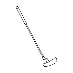 Golf club stick icon vector illustration graphic design