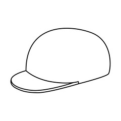 Golf sport hat cap icon vector illustration graphic design