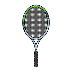 Tennis racket equipment icon vector illustration graphic design
