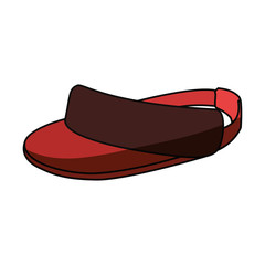 Golf sport hat cap icon vector illustration graphic design