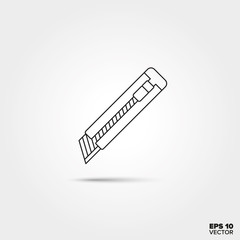 Box Cutter Line Icon