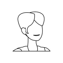 Anonymous man faceless icon vector illustration graphic design