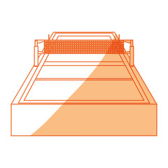 Tennis court field icon vector illustration graphic design