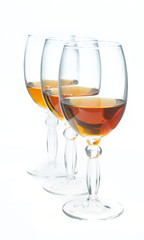 glasses with wine