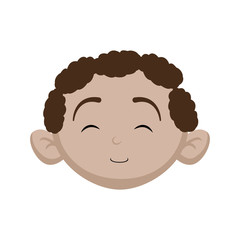 Cute baby cartoon icon vector illustration graphic design