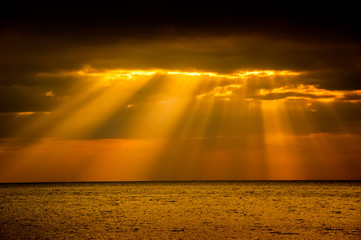 Sun breaks through the clouds in Santiago de Cuba and,lights up your hope.