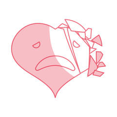 Heart and love icon vector illustration graphic design